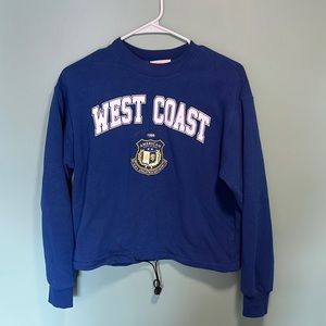 Urban Nation graphic blue crew neck size small